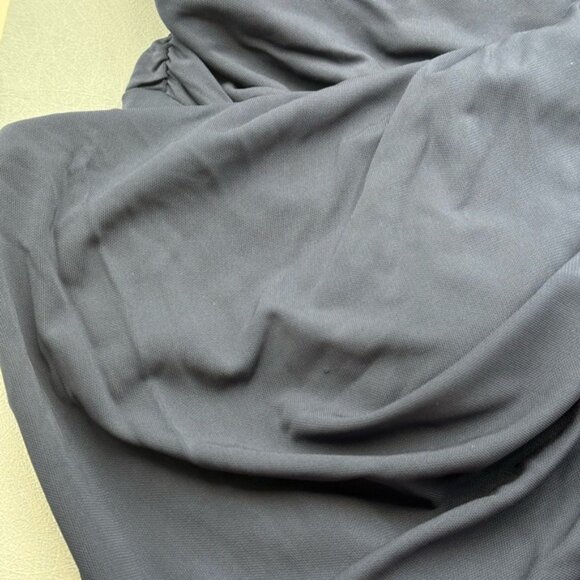 🆕 SIMKHAI 🧿 NWOT Emma Draped Jersey Bustier Midi Dress, Midnight Blue Sz US 4 - Picture 16 of 16